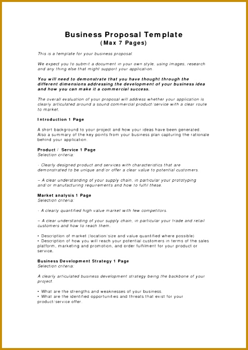 Business Summary Template Executive Summary Template Example 709502