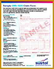 SUSTOL CMS 1500 claim form 225174