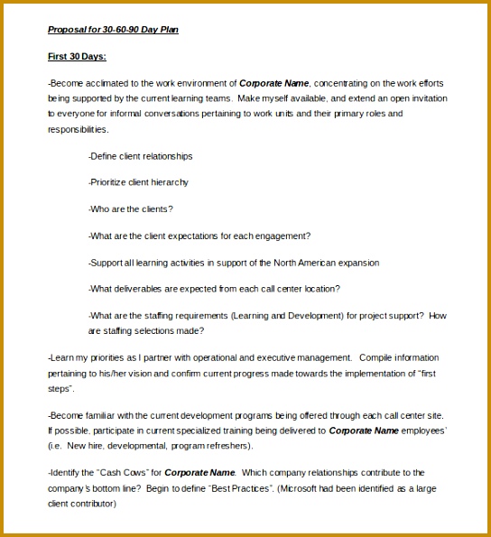 30 60 90 Day Business Plan Template 30 60 90 Day Plan Template 20 Free Word Pdf Ppt Prezi Printable 544595