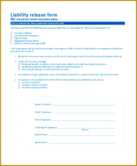 Insurance Release Form Simple Medical Release Form KKcPg Sample Liability Form 8 Free Documents In Pdf 678558