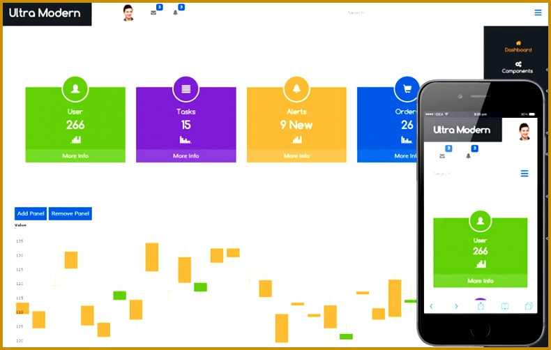 Ultra Modern Admin Panel 502790