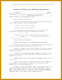 Assignment of Rents by Lessor 279214