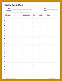 Meeting Sign In Form 167129