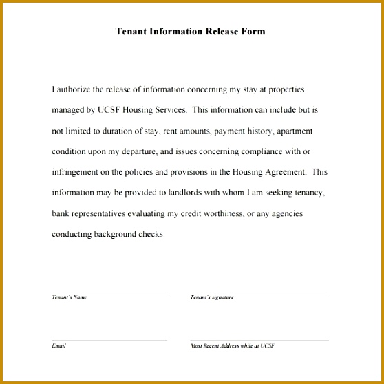 Awesome Medical Release Information Form Template Ideas Best 558558