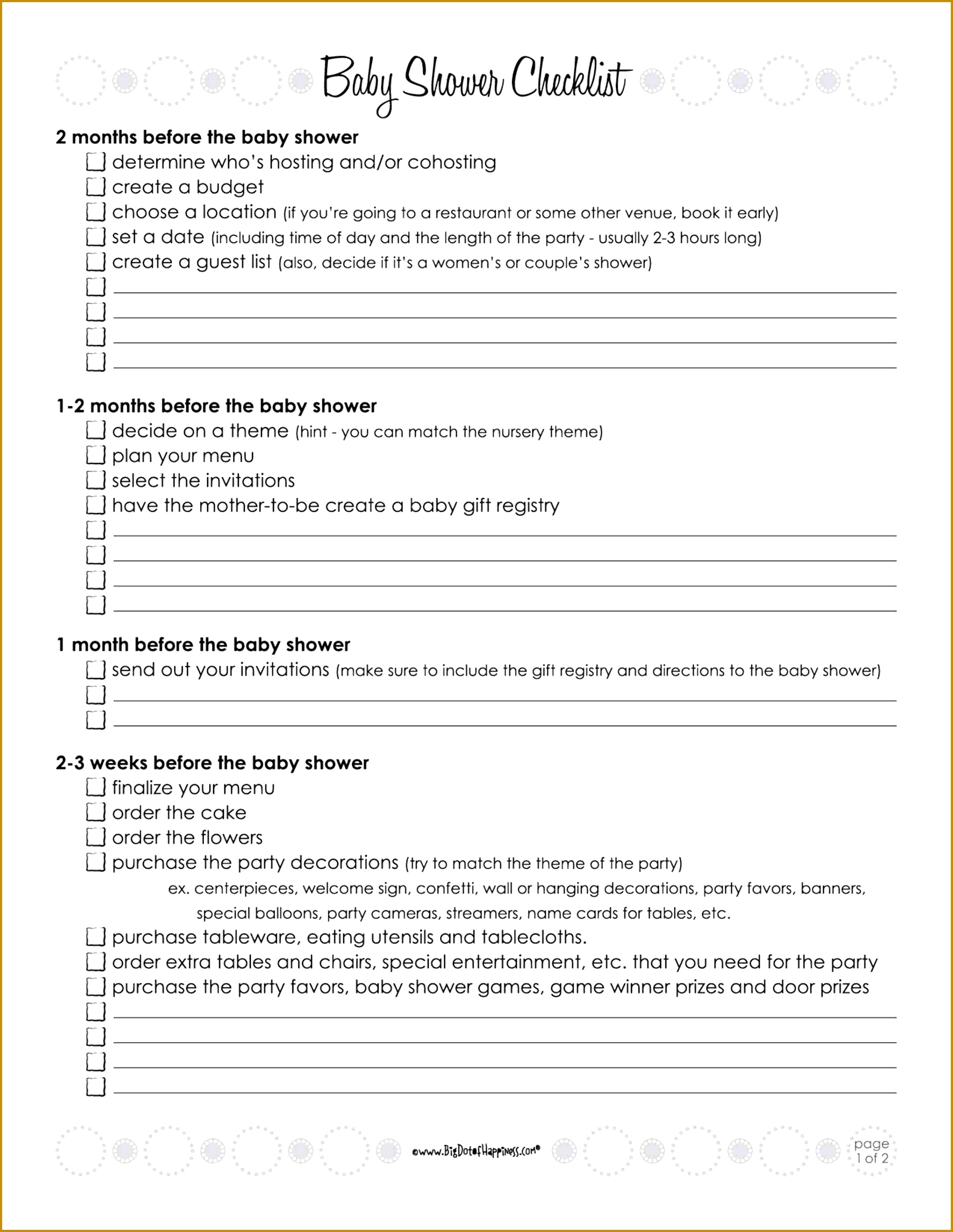 Baby shower checklist shower t registry list wblqual easy event ideas baby baby shower checklist shower 22851767