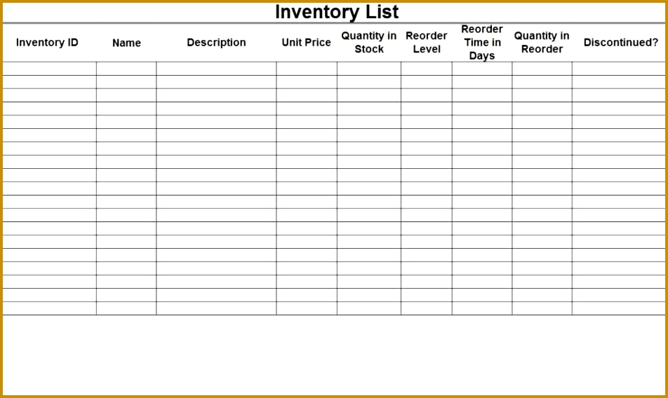 Bar Inventory Spreadsheet Free and Beverage Inventory Control Sheet 952568
