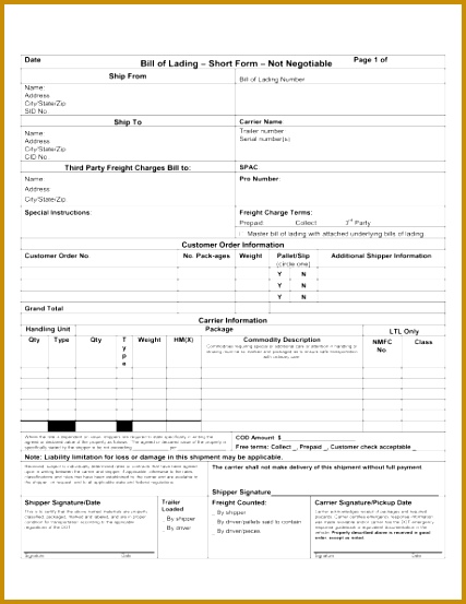Bill of Lading 1 Fill in the Blanks 2 Customize Template 3 Save As Print Sign Done 553427