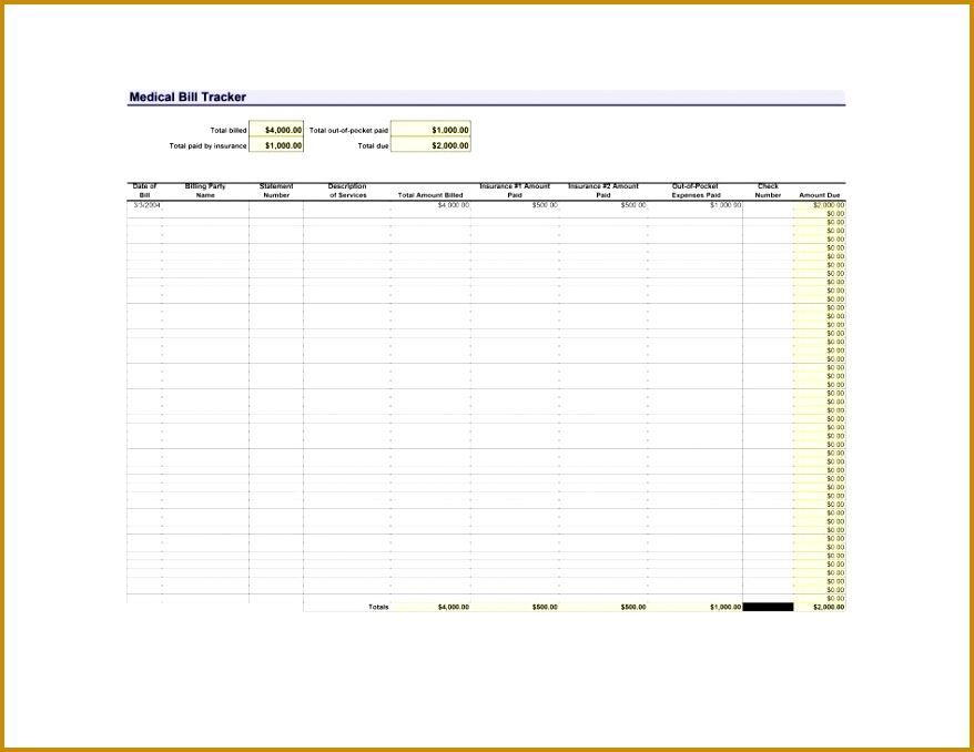 Bill Template Medical Bill Template Pdf Medical Billing Forms Templates 678878