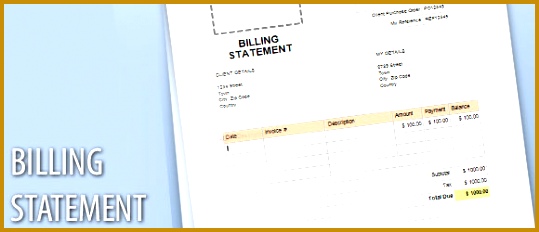 billing statement template word 232539