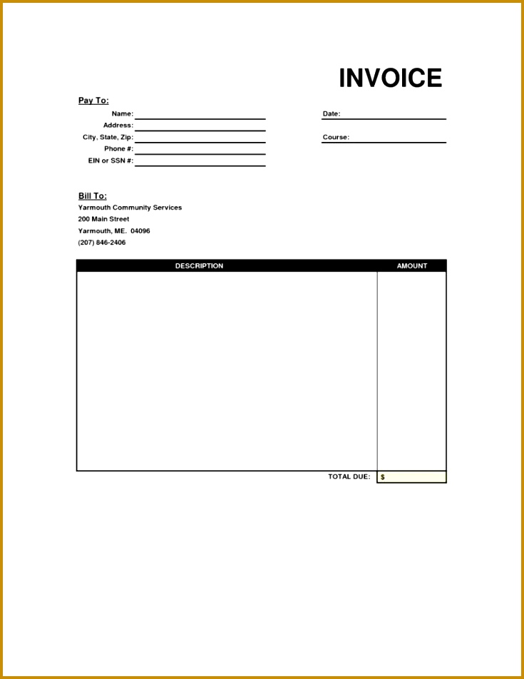 invoice billing forms 952735