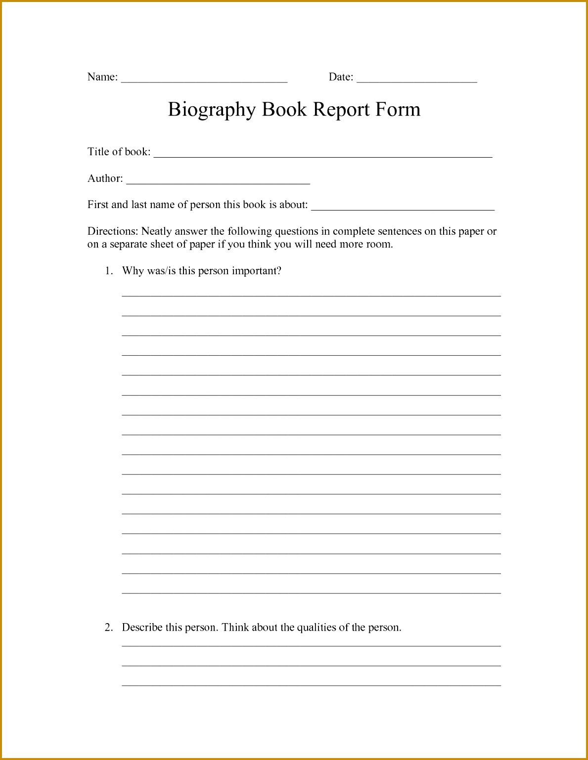 elementary biography report template biography book report newspaper 15381189