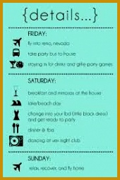 e6996dee3fb2382dea2f5aeb1ae30d33 hen do itinerary template bachelorette party itinerary template 170255