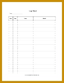 Logs and Inventory any business form template 126163