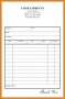 5 Blank Reciept