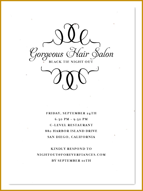 Black Tie Business Invitations Cosmopolitan plantable 494659