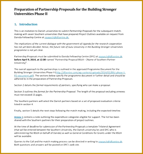 Sample Partnership Proposal 9 Documents in PDF 585544