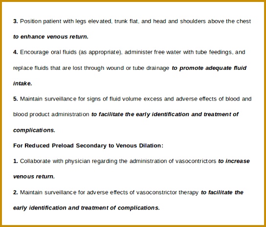 Free Doc Format Nursing Care Plan Template 465544