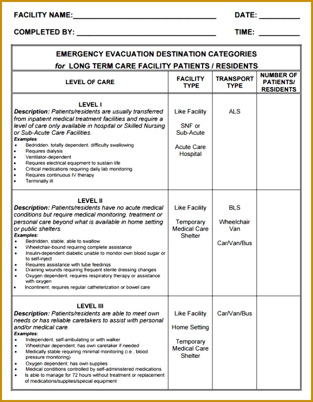 Home Evacuation Plan Template Sample 812632