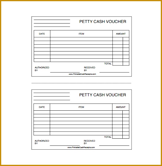 Format Free Petty Cash Voucher Template Downlaod 544558