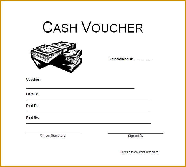 Blank Cash Voucher Template 569632
