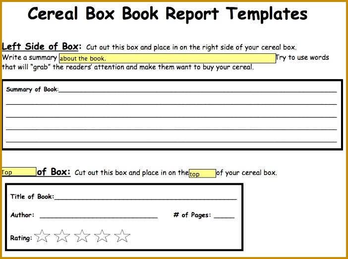 Cereal Box Project Template nskhO Cereal Box Project Template 702524