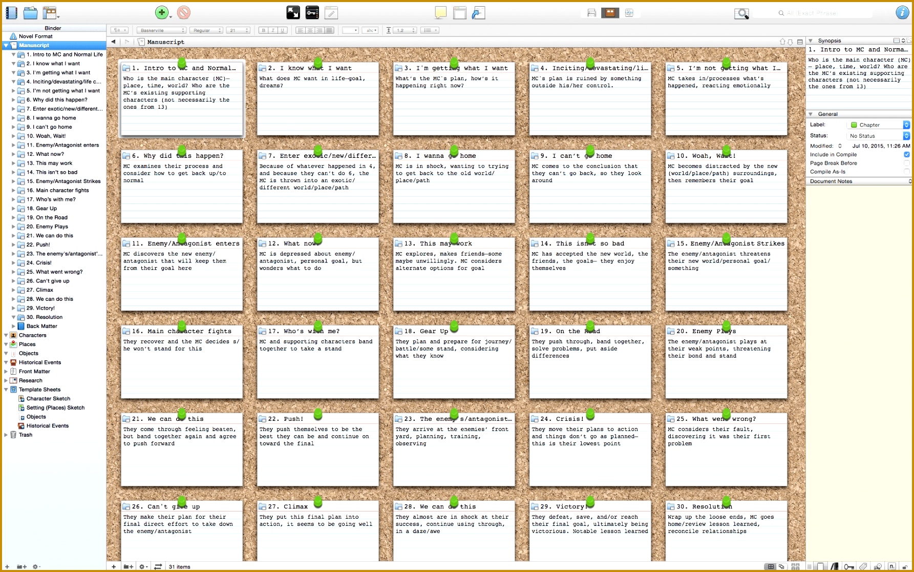 Free Scrivener Template 11161785