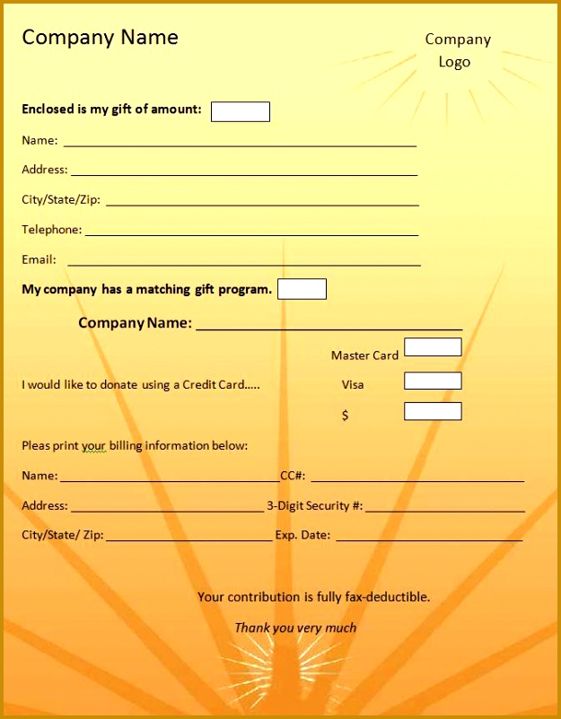 Donation Form Example Donation Form Template Graphics And Templates 801625