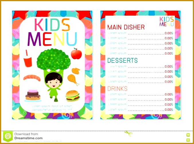 Permalink to Child Care Menu Templates Free 505677