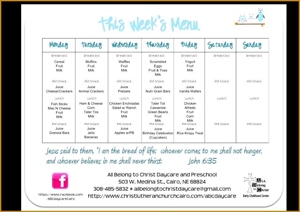 Menu Template Week 2 978691