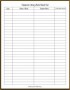 6 Classroom Sign Out Sheet