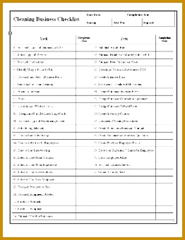 House Cleaning House Cleaning New Business Checklist Template 340262