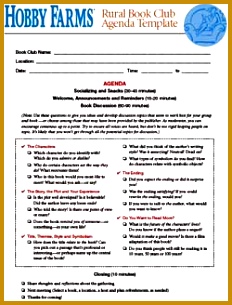 for a free sample book club agenda template 305232