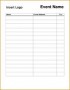 6 Club Sign In Sheet Template