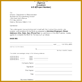 Bid Proposal Form Free Quotation Templates Club Sign In Sheet Template Form a 279279