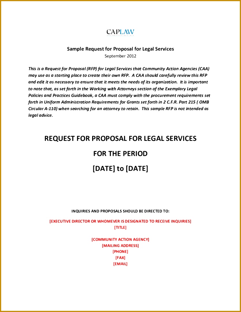 Request for Proposal Sample 04 1083837