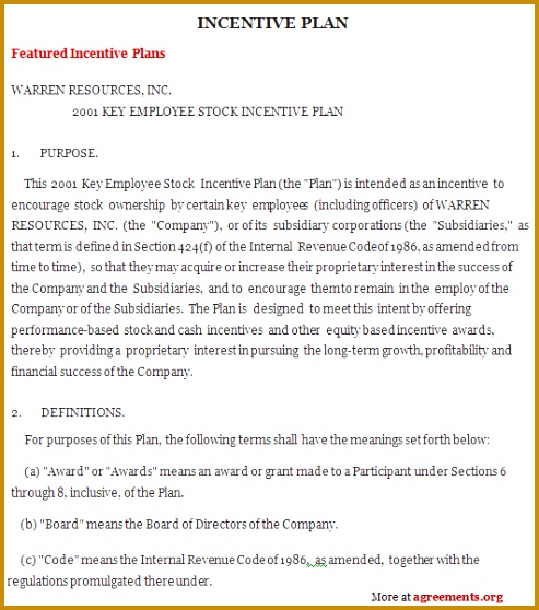 Incentive Plan Agreement1 558493