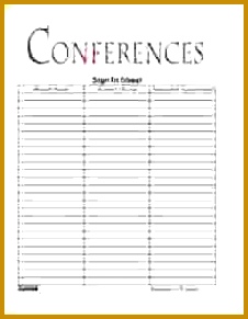 Parent Sign In Sheet Template 291226
