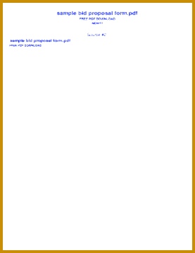 Construction bid proposal template word 358277