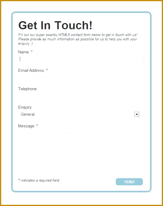 Build a Neat HTML5 Powered Contact Form 706558