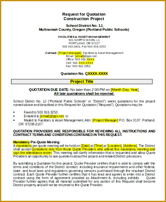 11 Quotation Templates In Doc 678558