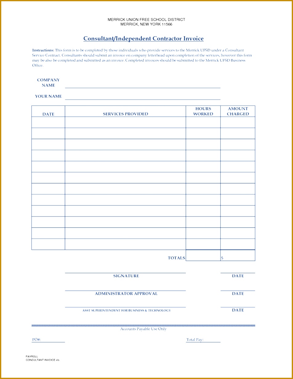 Invoices Contractor Invoice Template Free For Mac Subcontractor – Contractor Invoices 9521232