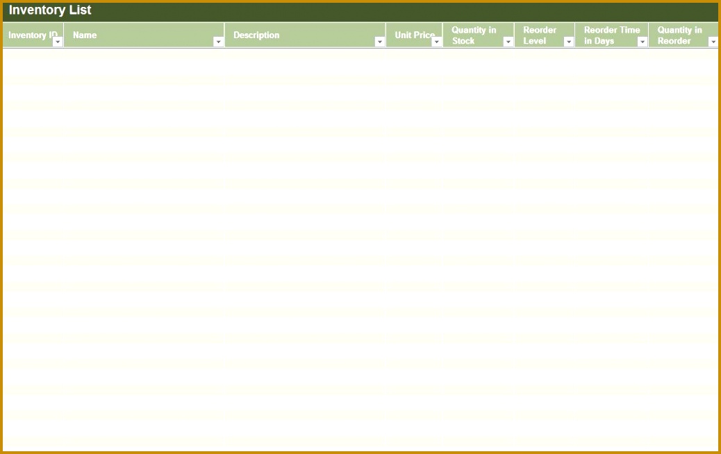 Inventory Control Template 6541038