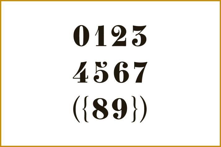 number fonts 714476