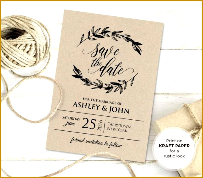 Free Rustic Vintage Wedding Invitation Templates 598684