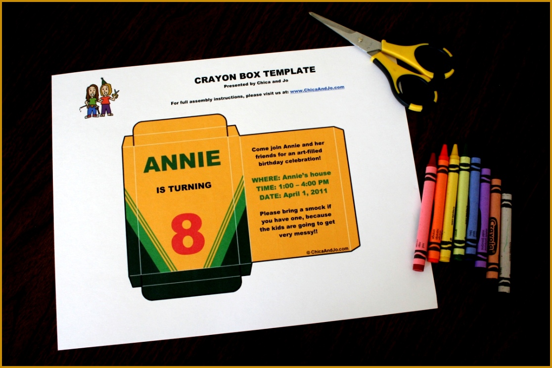 custom crayon box template 7441116