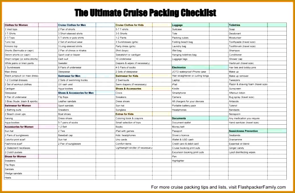 pack this list pdf The Ultimate Cruise Packing Checklist PDF 1024664 [ caption] 630965