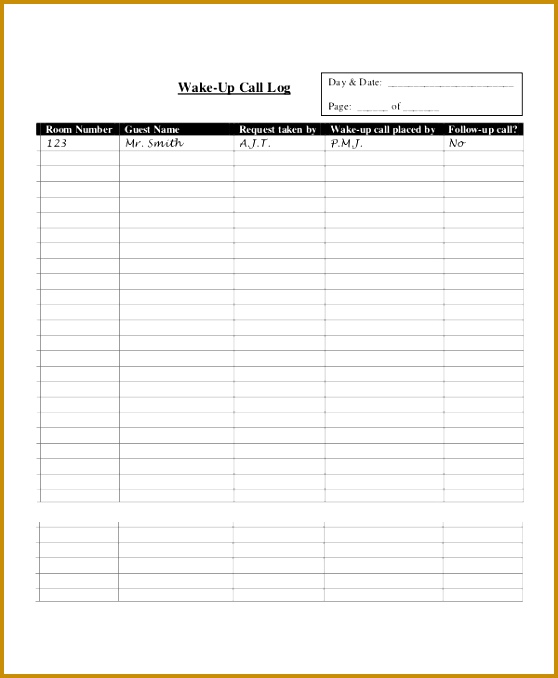 Time Log Template 10 Download Documents In Pdf Word 558678