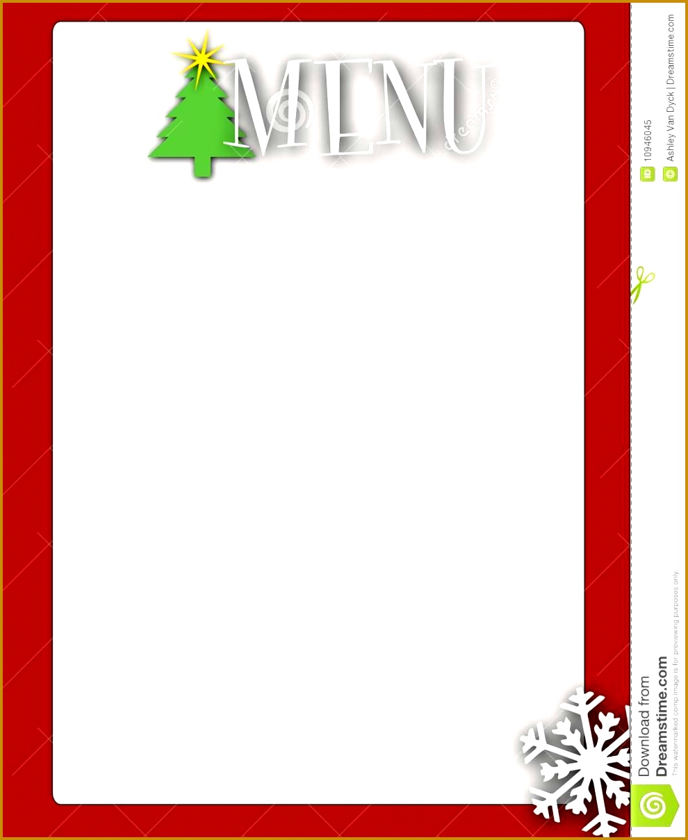 Christmas Menu Template Free Eliolera Retro Style Blank Christmas Menu Royalty Free Stock Image Regarding 1209990