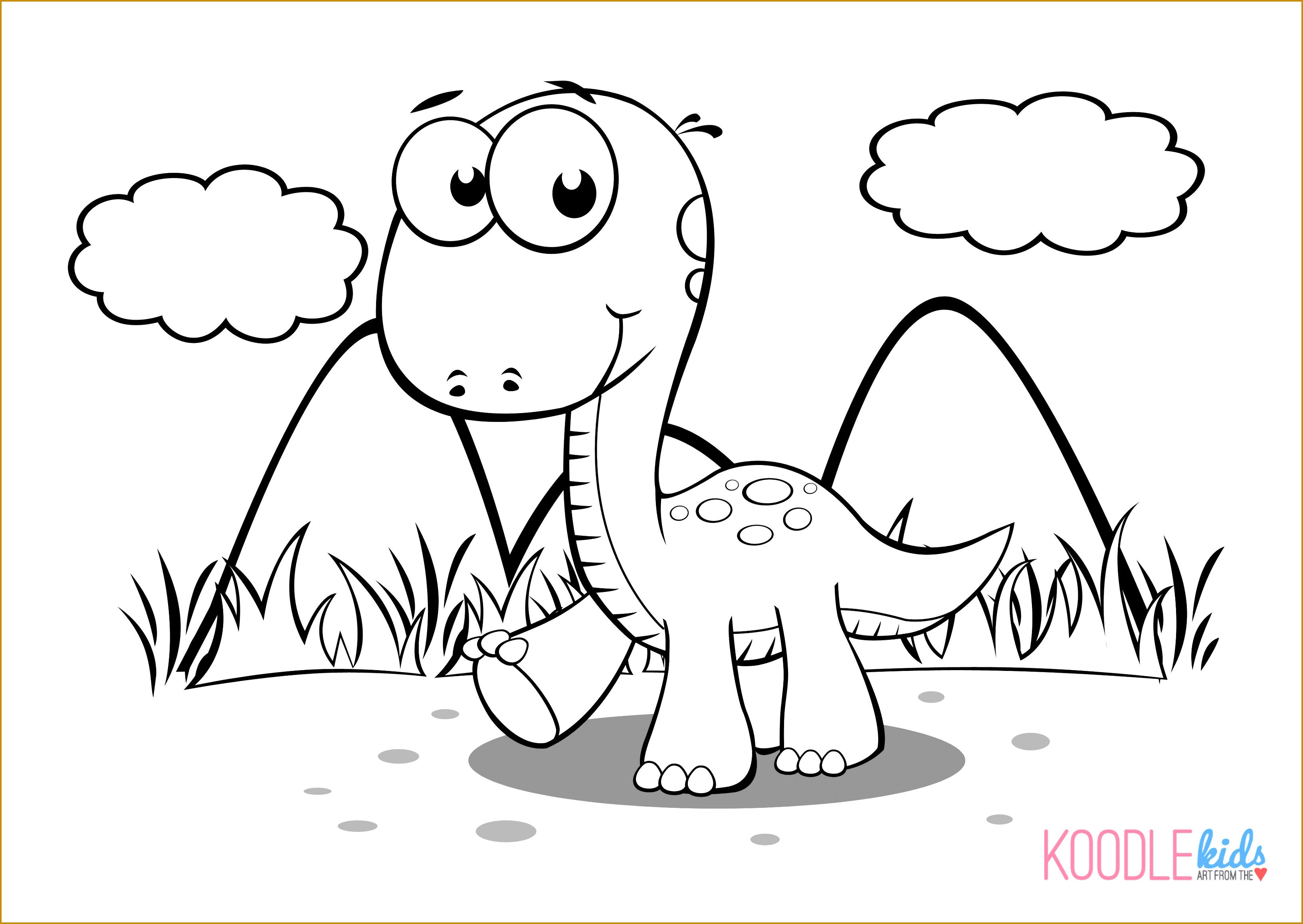 Baby Dinosaur Coloring Pages Print 32642315