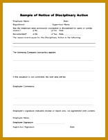 Employee Employee Corrective Action Form fVxan Employee Disciplinary Action Form 202156